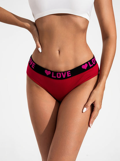 Women's 10-Pack Mid-Rise Seamless Briefs - Heart Detail Daily Comfort – view 7