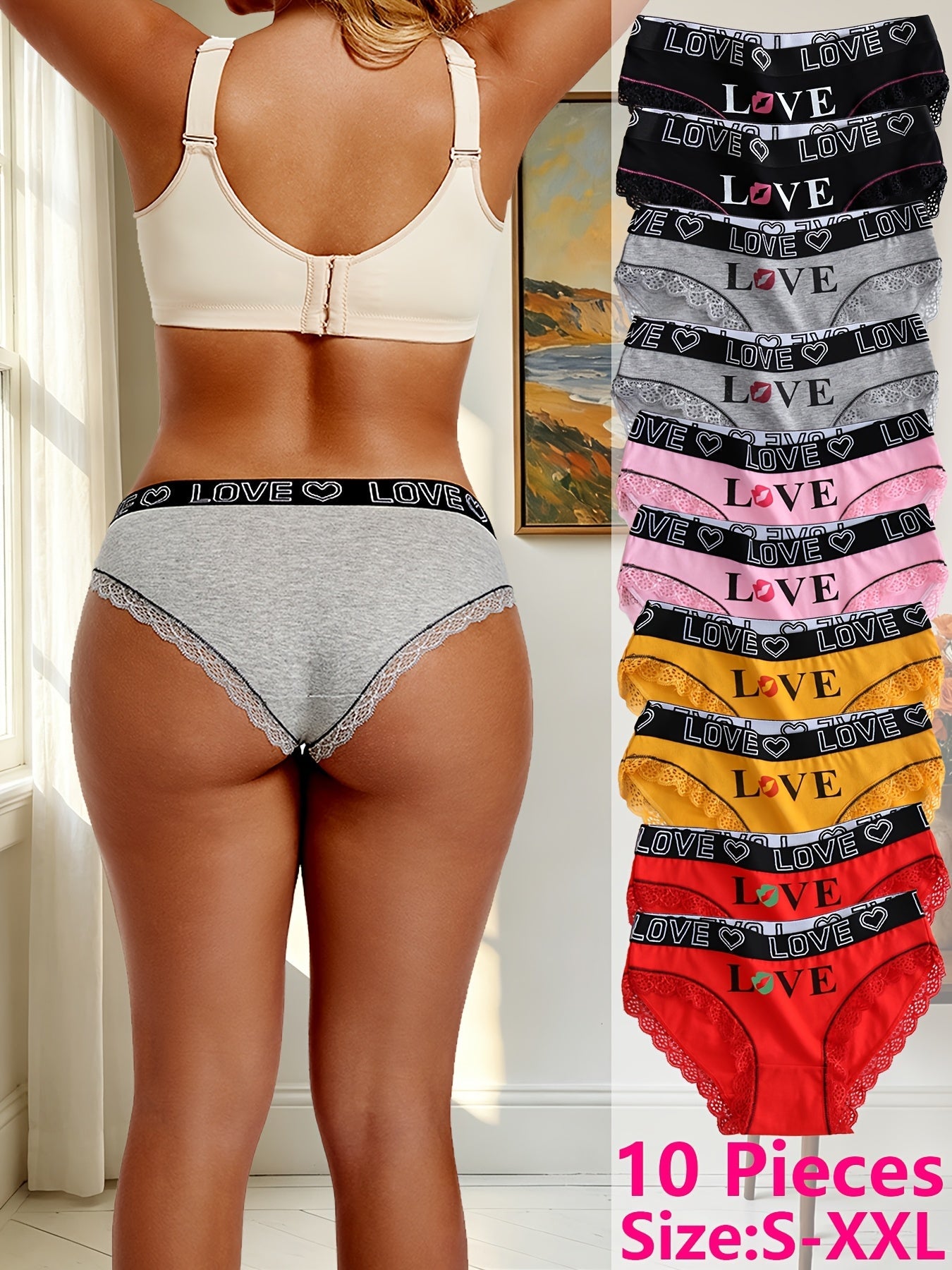 Women’s 10-Pack Seamless Briefs - Smooth No-Show Fit – view 2