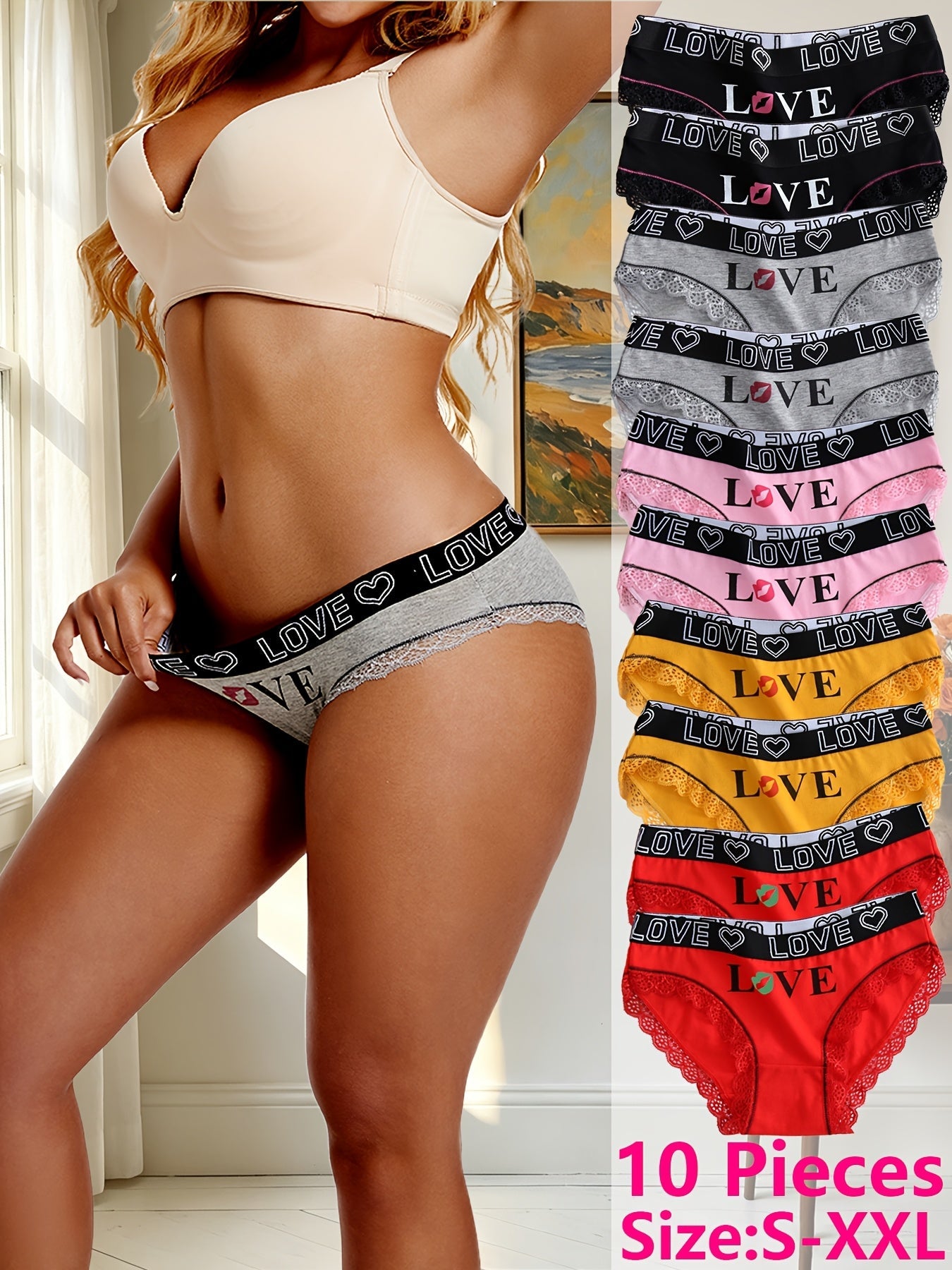 Women’s 10-Pack Seamless Briefs - Smooth No-Show Fit – view 11