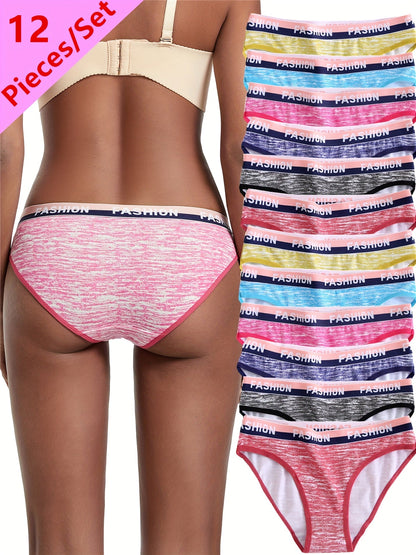 Women's 12-Pack Briefs - Striped Everyday Comfort – view 3