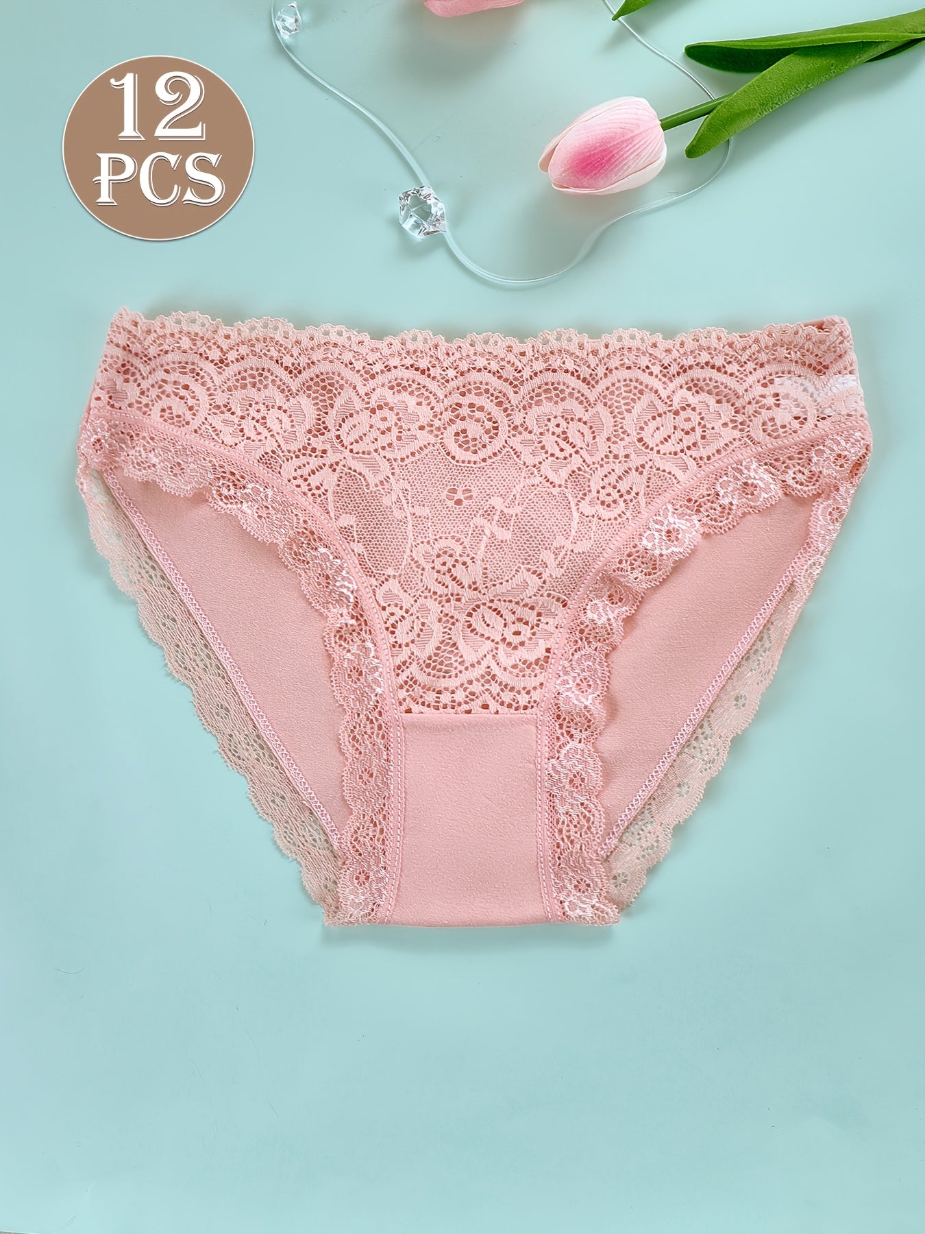 Women's 12-Pack Low-Rise Briefs - Lace Everyday Comfort – view 3