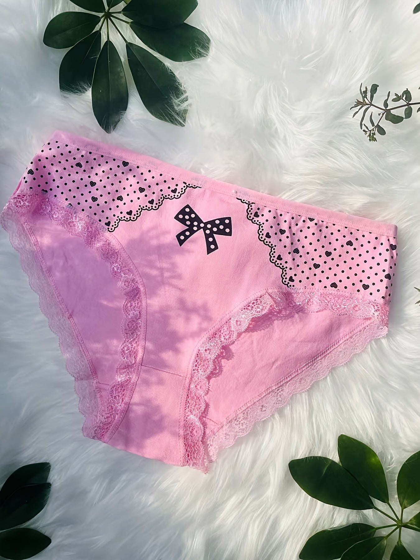 Women's 12-Pack Mid-Rise Briefs - Heart Detail Everyday Comfort - Curve Fit – view 6