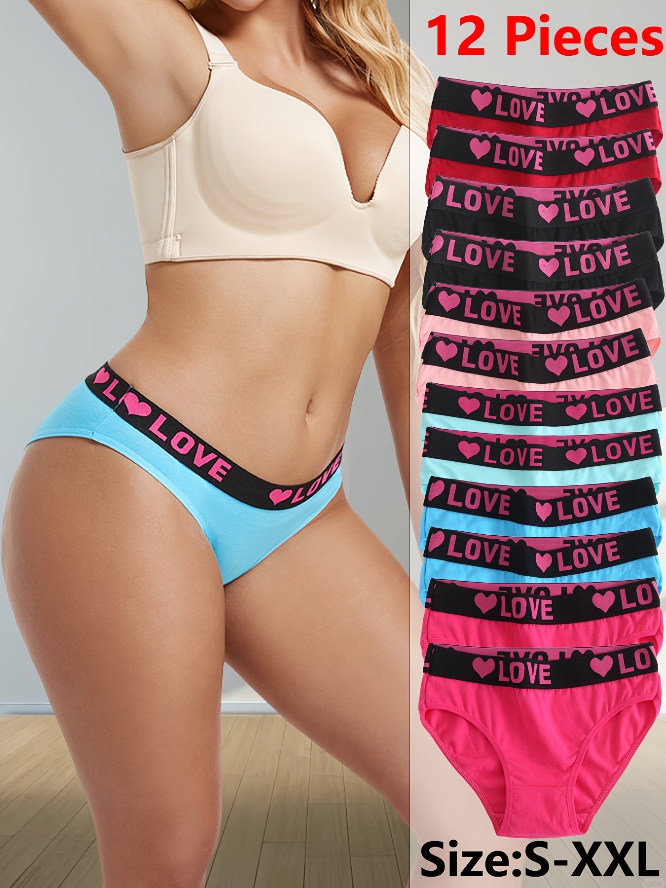 Women's 12-Pack Seamless Briefs - Smooth No-Show Fit – Classic Rise – view 7