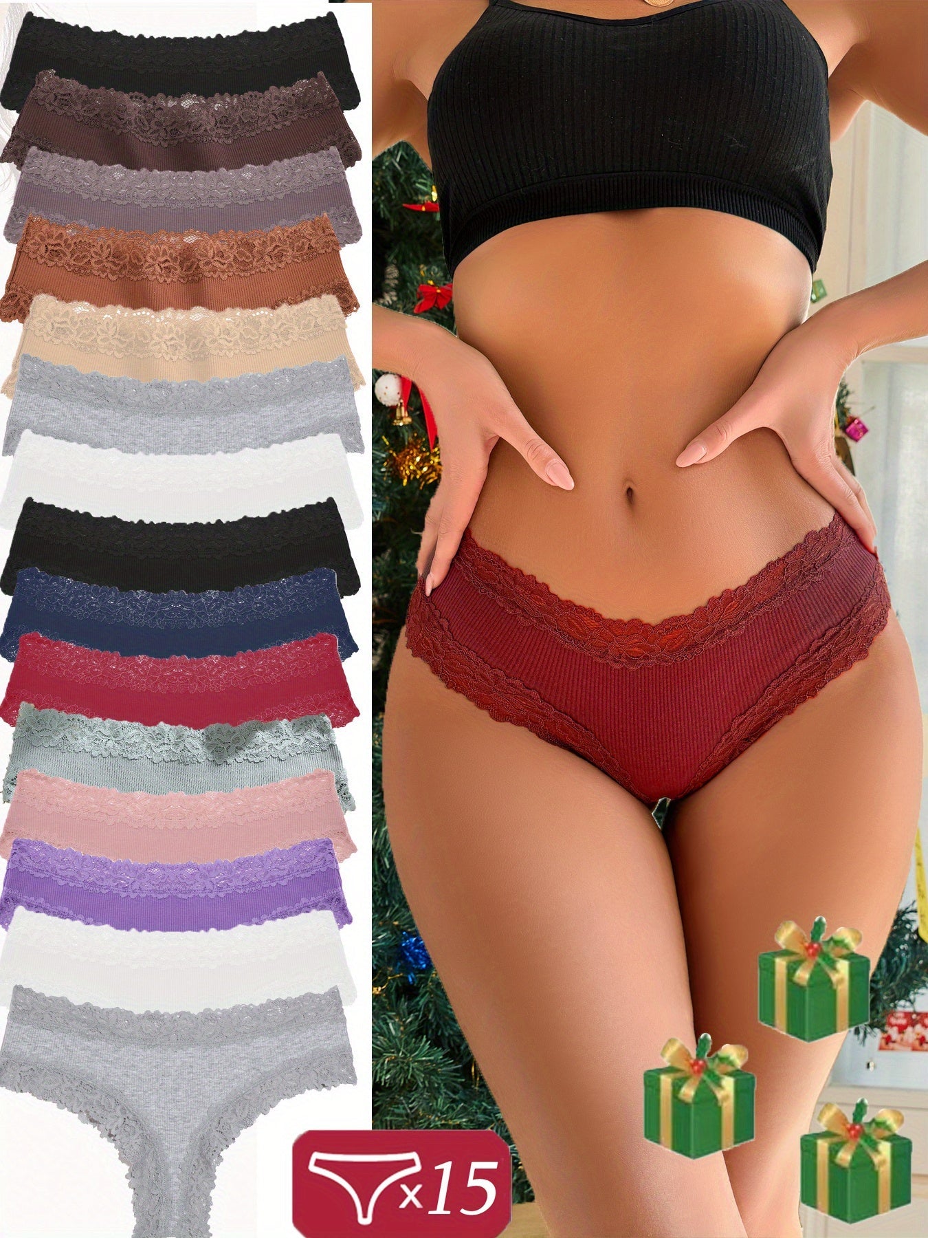 Women's 15-Pack Briefs - Lace Daily Comfort – main product image
