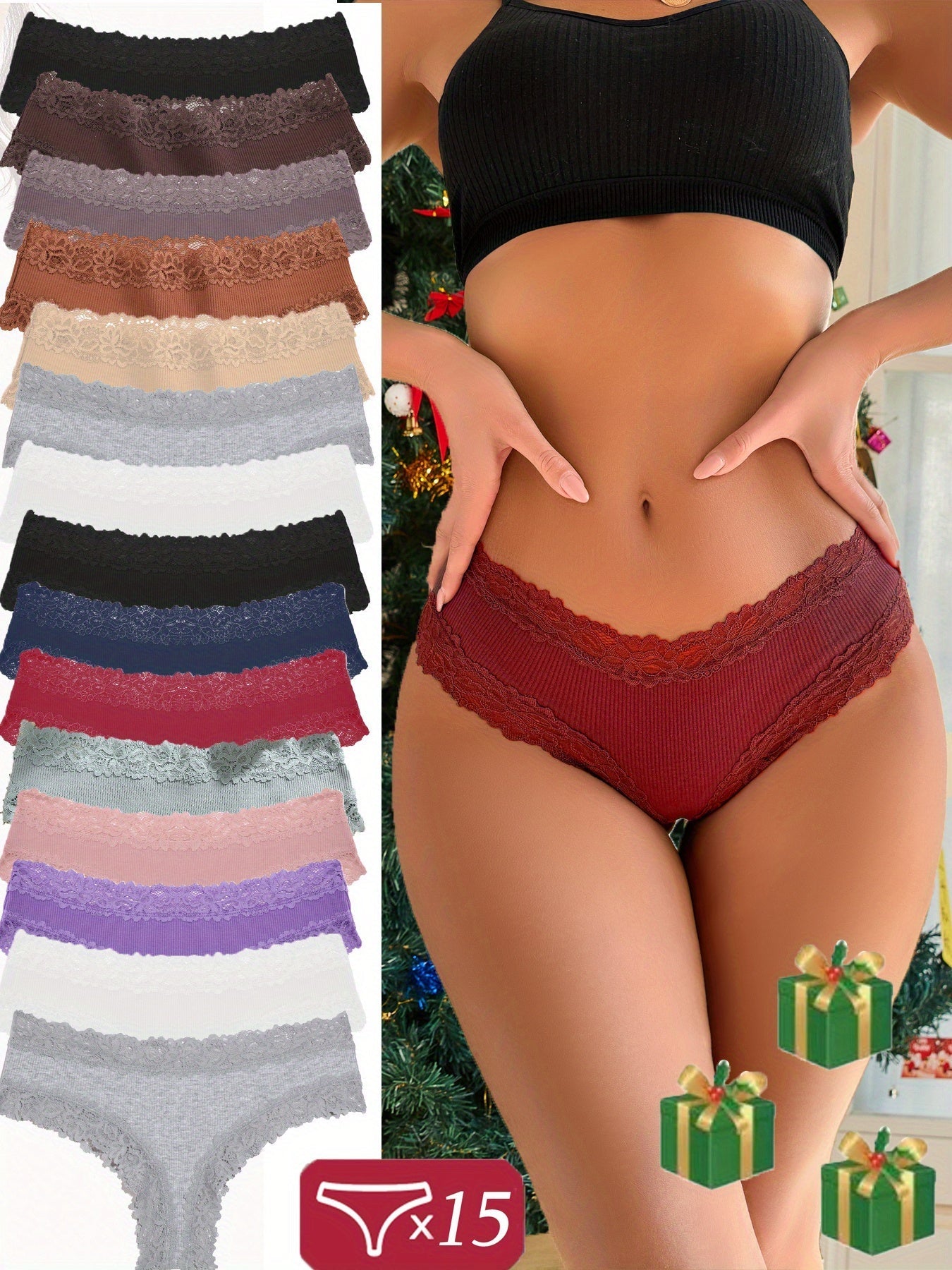 Women's 15-Pack Briefs - Lace Daily Comfort – view 5