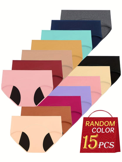 Women’s 15-Pack Period Briefs - Leak-Resistant Coverage – main product image