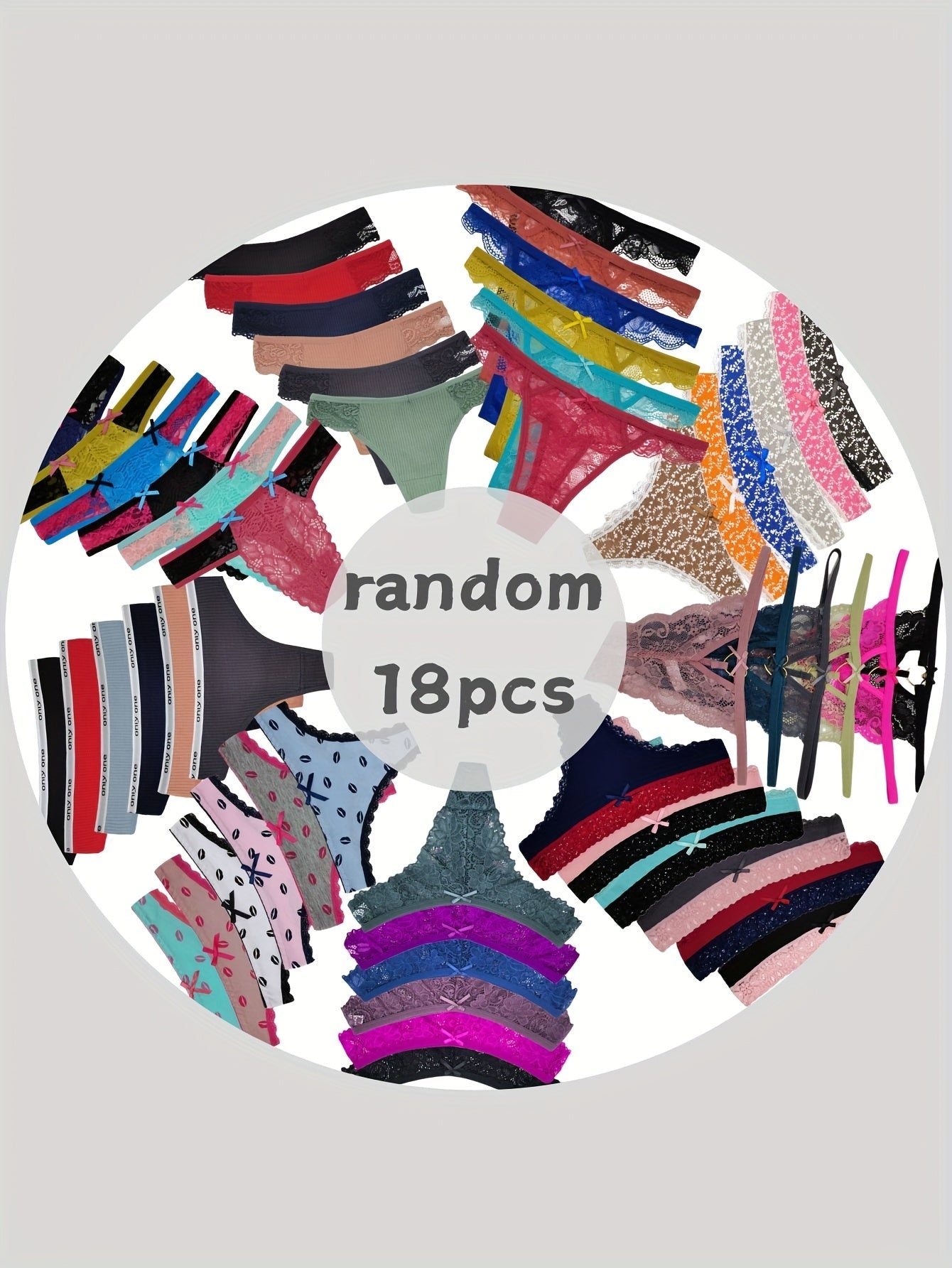 Women's 18-Pack Low-Rise Thongs - Lace Everyday Comfort – view 3