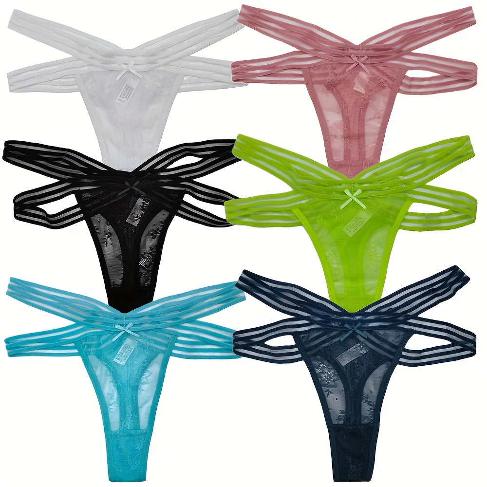 Women's 18-Pack Low-Rise Thongs - Lace Everyday Comfort – view 4