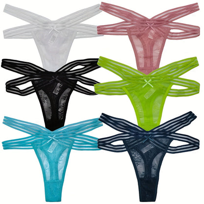 Women's 18-Pack Low-Rise Thongs - Lace Everyday Comfort – view 4