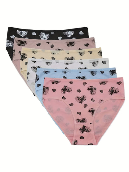 Women's 18-Pack Mid-Rise Seamless Briefs - Leopard Print Everyday Comfort – main product image