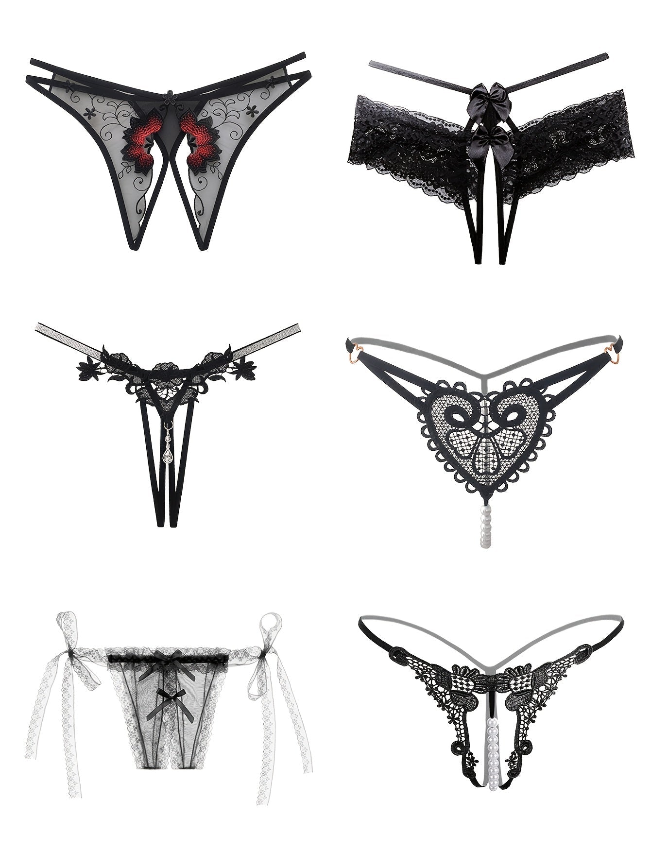 Women's 18-Pack Thongs - Embroidered Everyday Comfort detail view