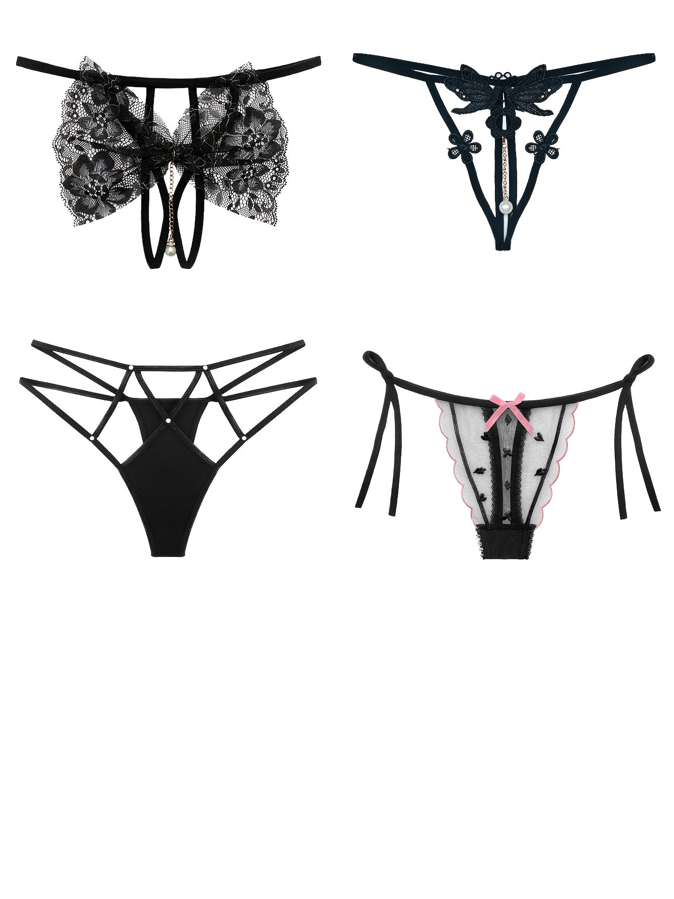 Women's 18-Pack Thongs - Embroidered Everyday Comfort detail view