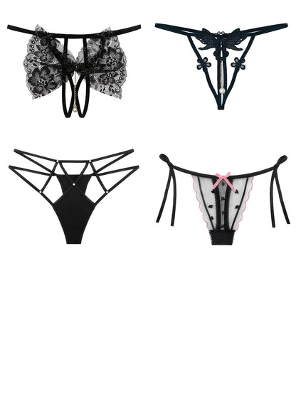 Women's 18-Pack Thongs - Embroidered Everyday Comfort detail view