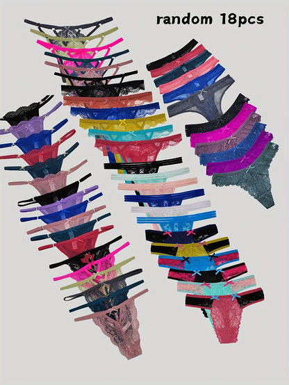 Women's 18-Pack Thongs - Lace Daily Comfort – main product image