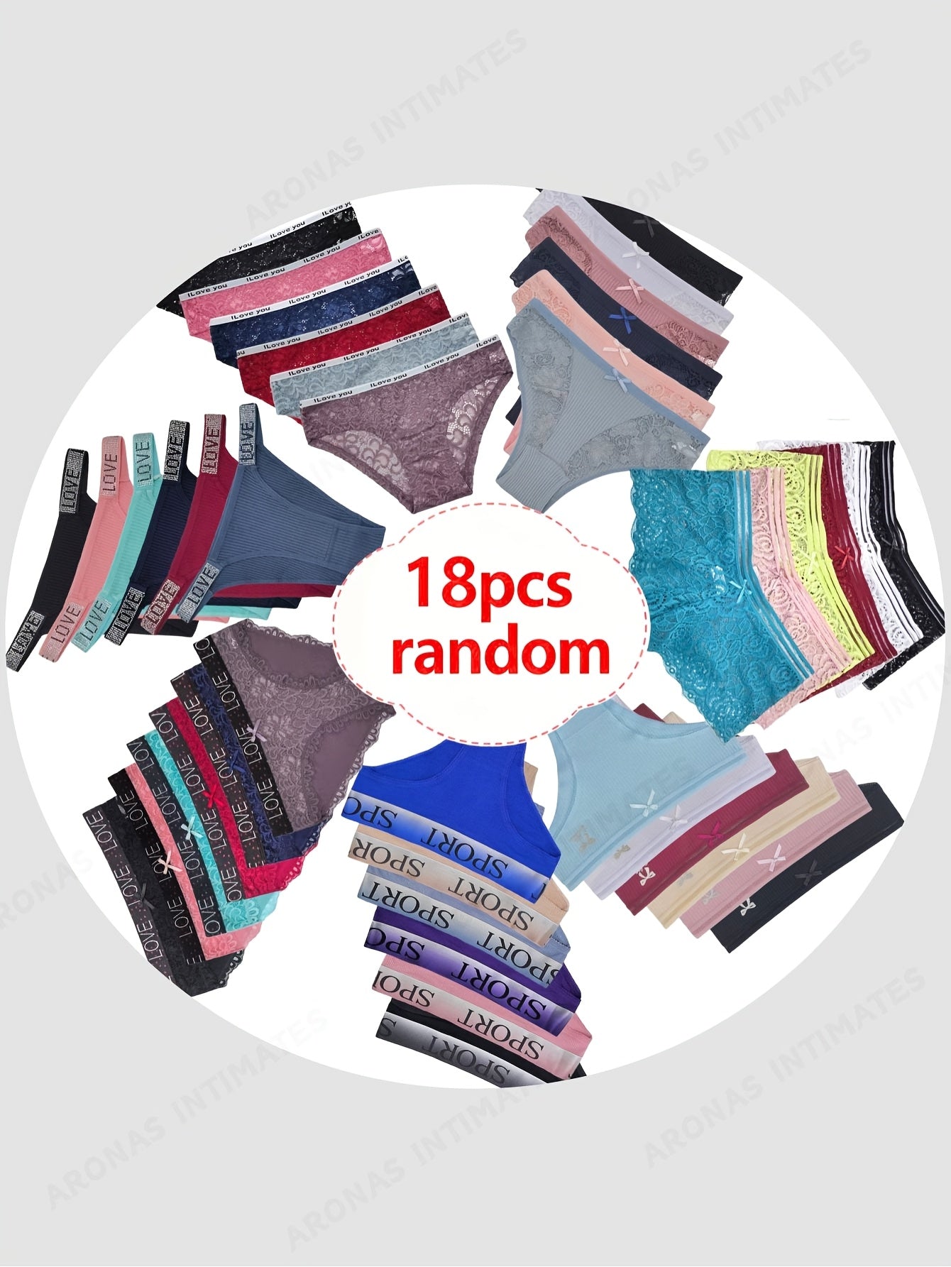 Women's 18-Pack Thongs - Lace Everyday Comfort – view 2