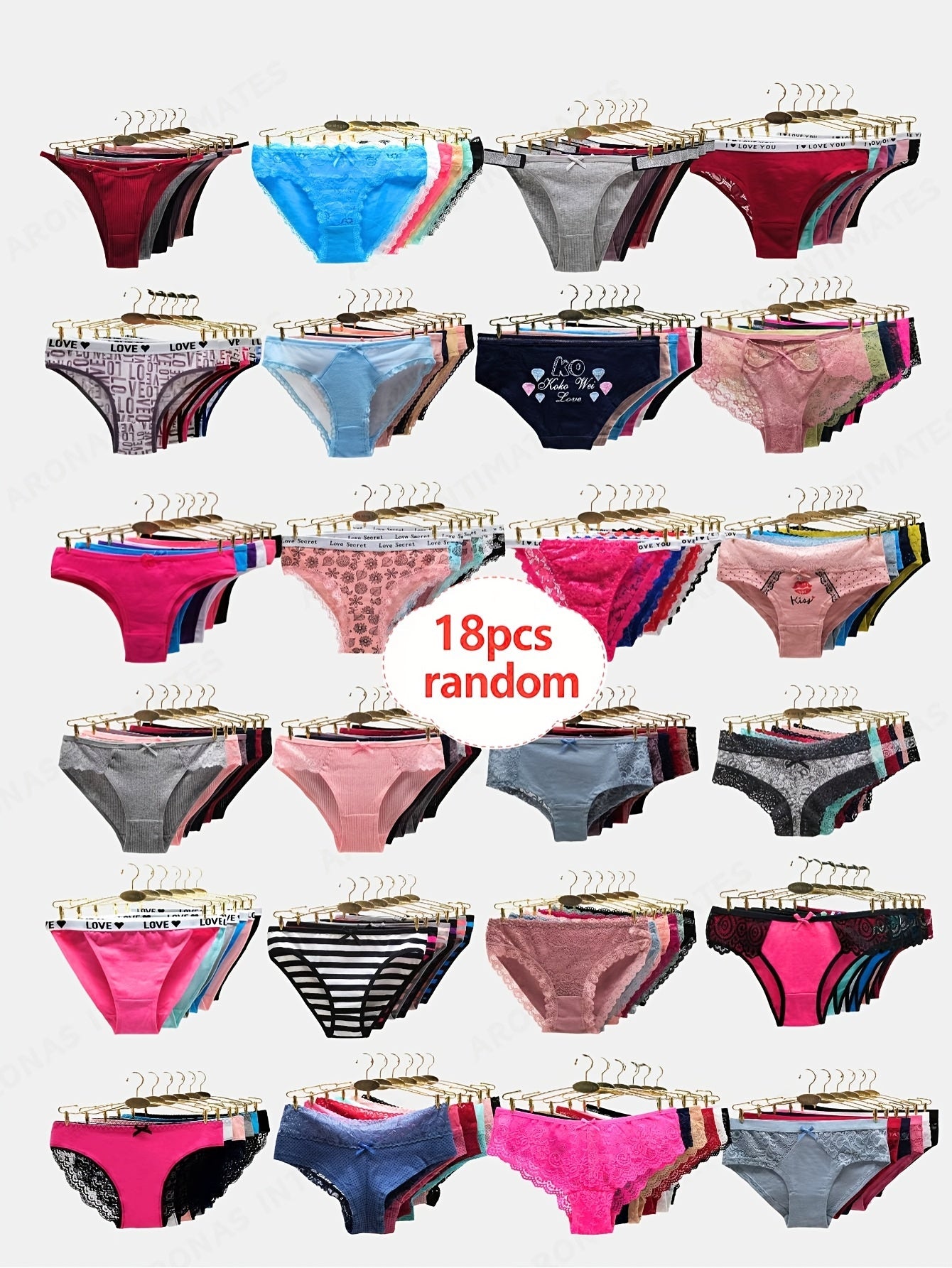 Women's 18-Pack Thongs - Lace Everyday Comfort – view 8