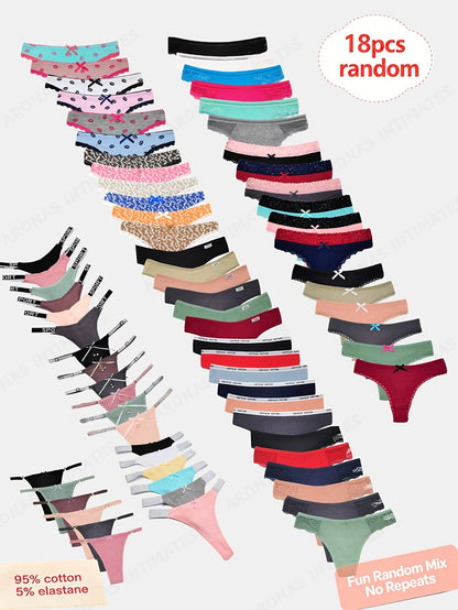 Women's 18-Pack Thongs - Solid Color Daily Comfort – view 9