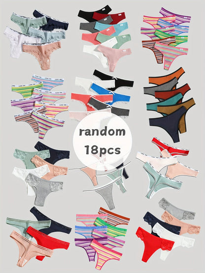 Women's 18-Pack Thongs - Solid Color Daily Comfort – view 10