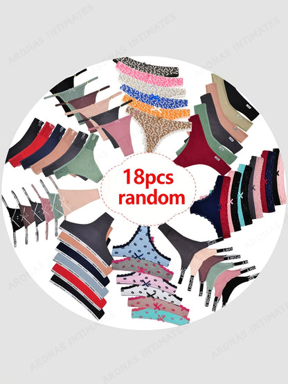 Women's 18-Pack Thongs - Solid Color Daily Comfort – view 11