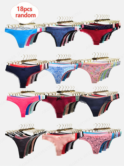 Women's 18-Pack Thongs - Solid Color Daily Comfort – view 13