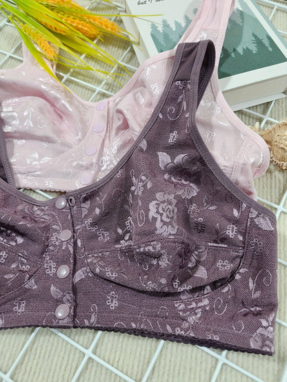 Women’s 2-Pack Front Closure Wireless Bra - Lace Detail Comfort detail view