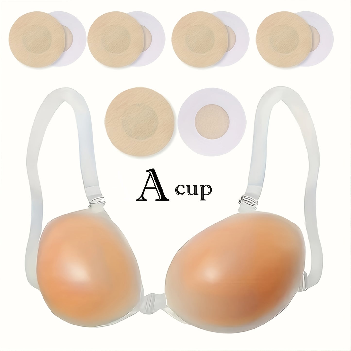 Women’s 2-Pack Seamless Adhesive Bra - Lace Detail Comfort – view 5