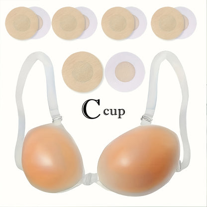 Women’s 2-Pack Seamless Adhesive Bra - Lace Detail Comfort – view 9