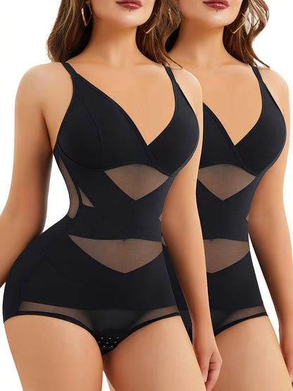 Women’s 2-Pack Shapewear Bodysuit - Tummy Control Support – Black – view 7