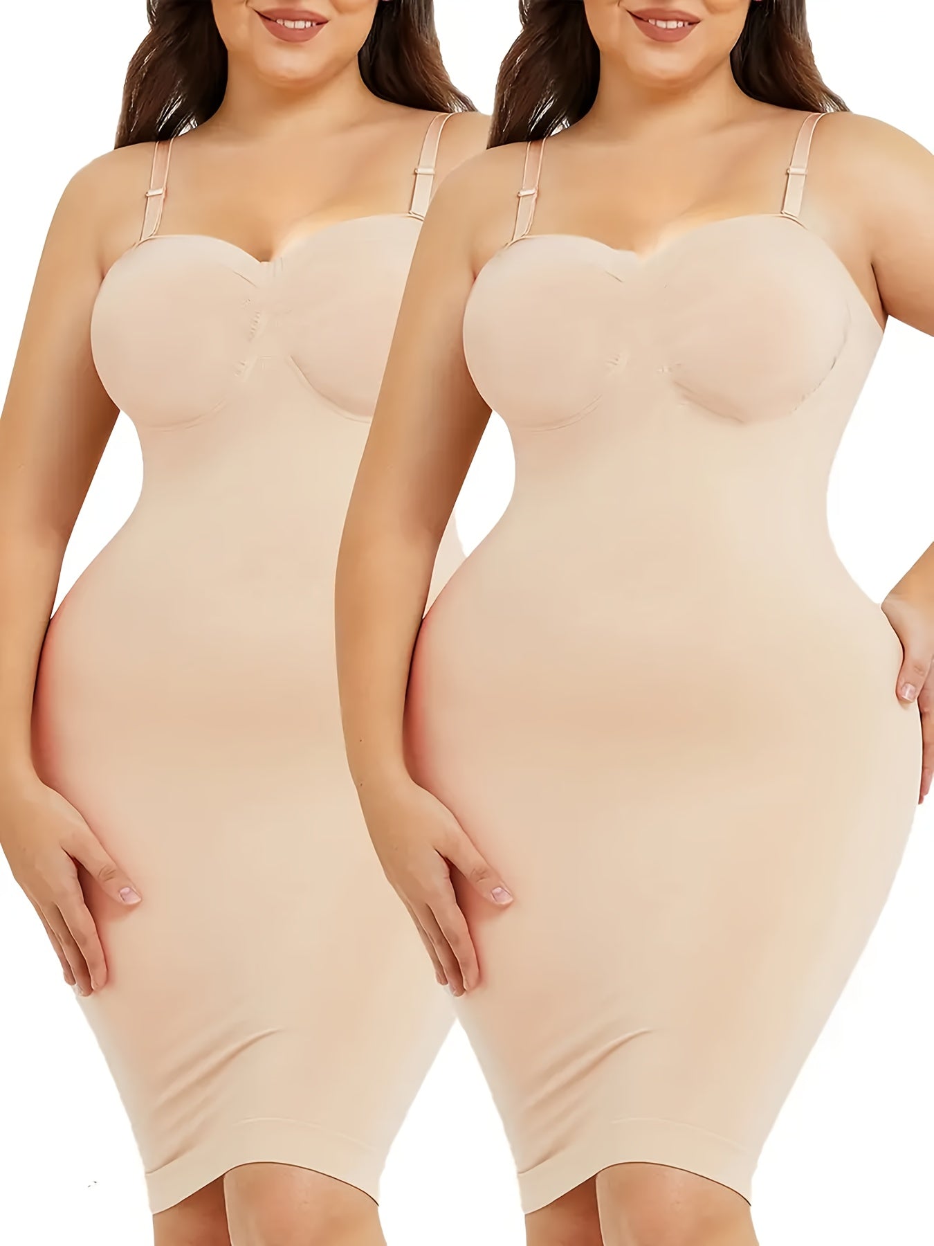 Women’s 2-Pack Shapewear Camisole - Tummy Control Support – Black option – main product image