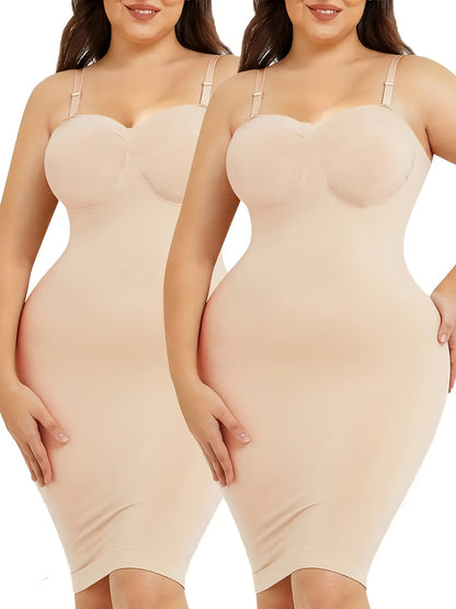 Women’s 2-Pack Shapewear Camisole - Tummy Control Support – Black option – main product image