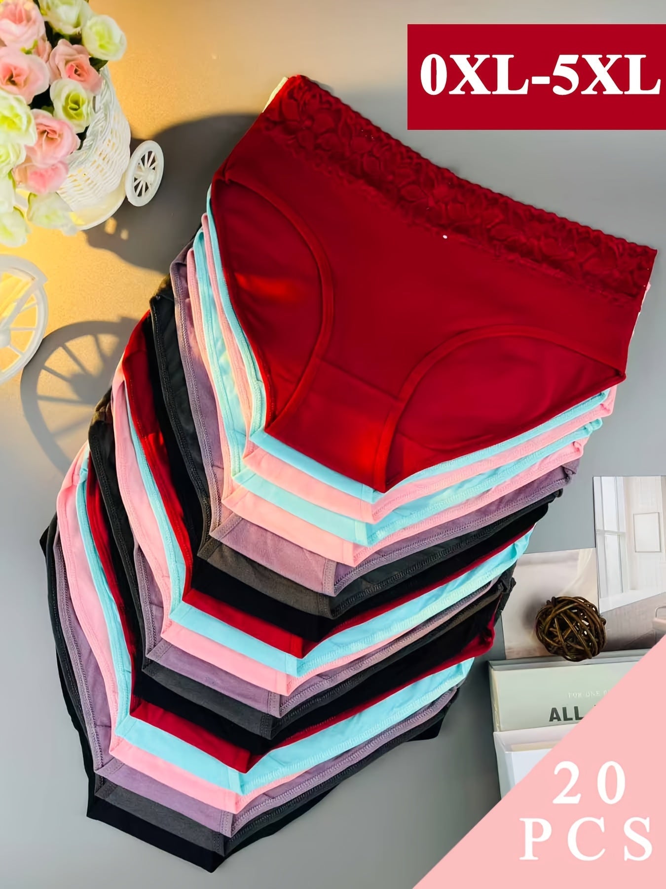 Women's 20-Pack Briefs - Lace Everyday Comfort – main product image