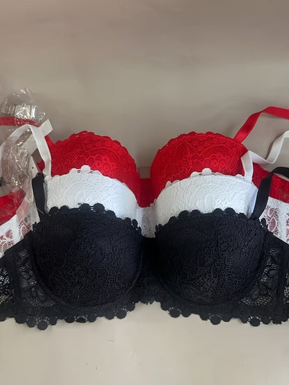 Women’s 3-Pack Bra - Lace Detail Comfort – Sizes EU 70B–EU 90C – view 2