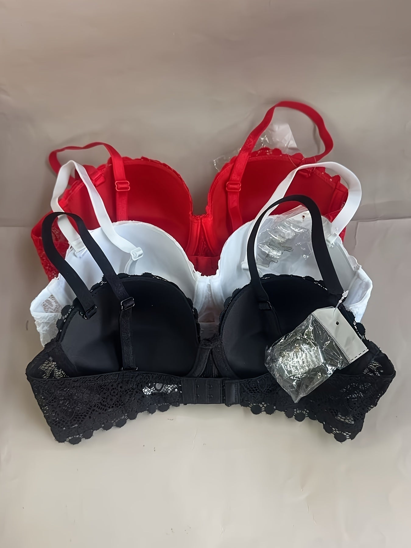Women’s 3-Pack Bra - Lace Detail Comfort – Sizes EU 70B–EU 90C – view 6