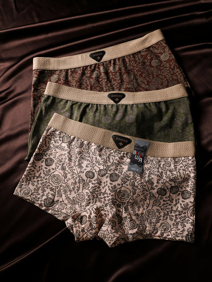 Women's 3-Pack Briefs - Floral Everyday Comfort – Red option – main product image