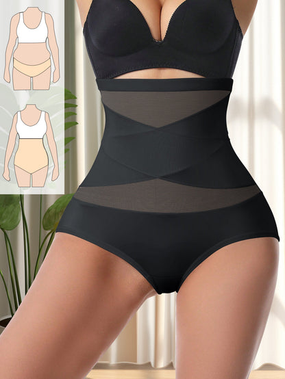 Women’s 3-Pack High-Waist Shapewear Briefs - Tummy Control Support – Black – view 3