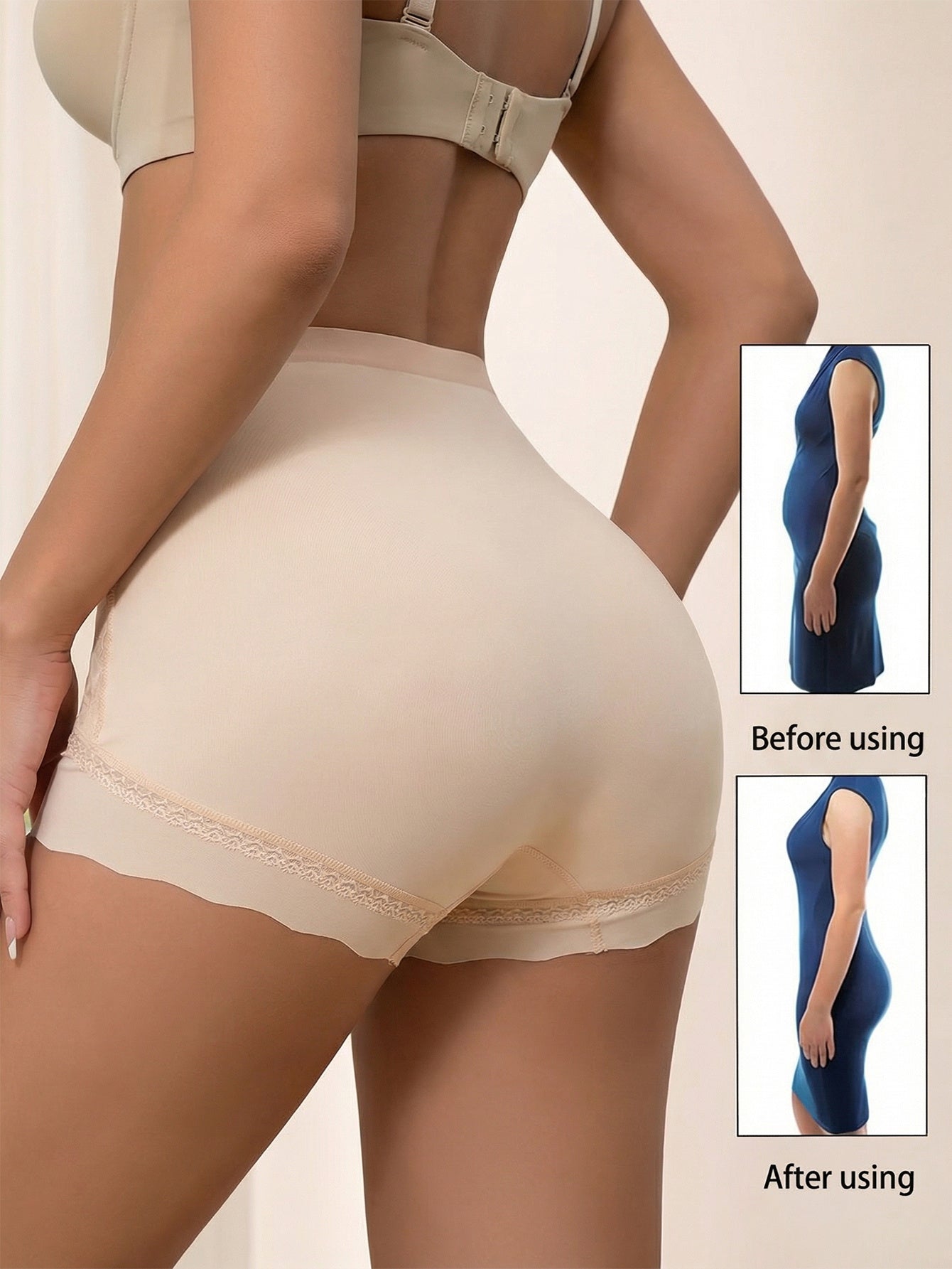 Women’s 3-Pack High-Waist Shapewear Briefs - Tummy Control Support – Colorway 41893 – view 6