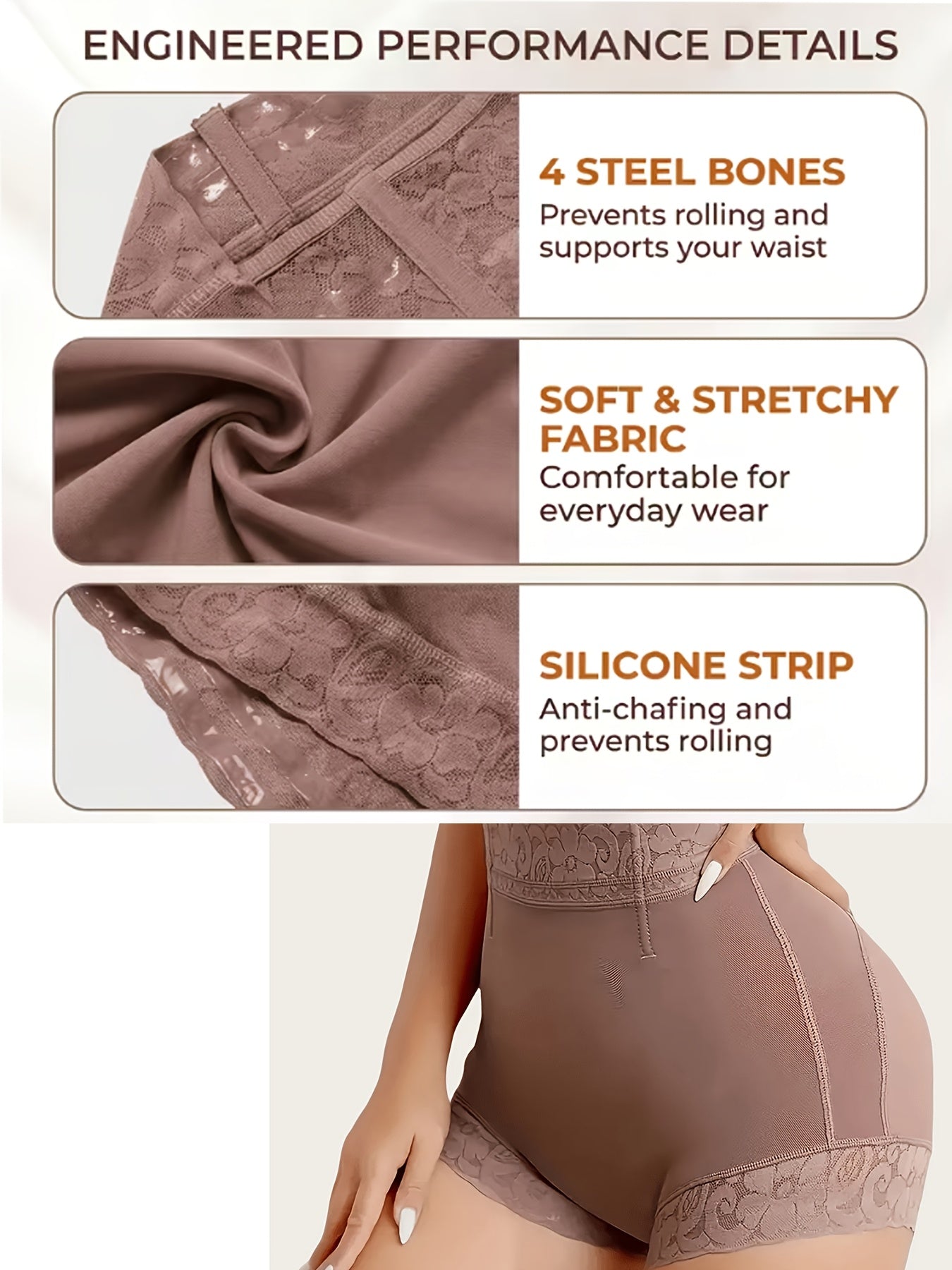 Women’s 3-Pack High-Waist Shapewear Briefs - Tummy Control Support – Sizes M–XXL – view 16