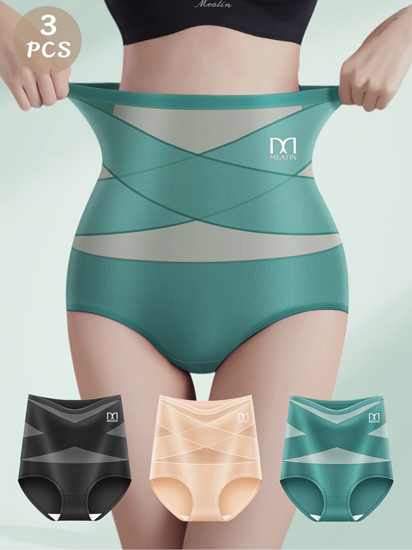Women’s 3-Pack High-Waist Shapewear Shorts - Tummy Control Support – view 9