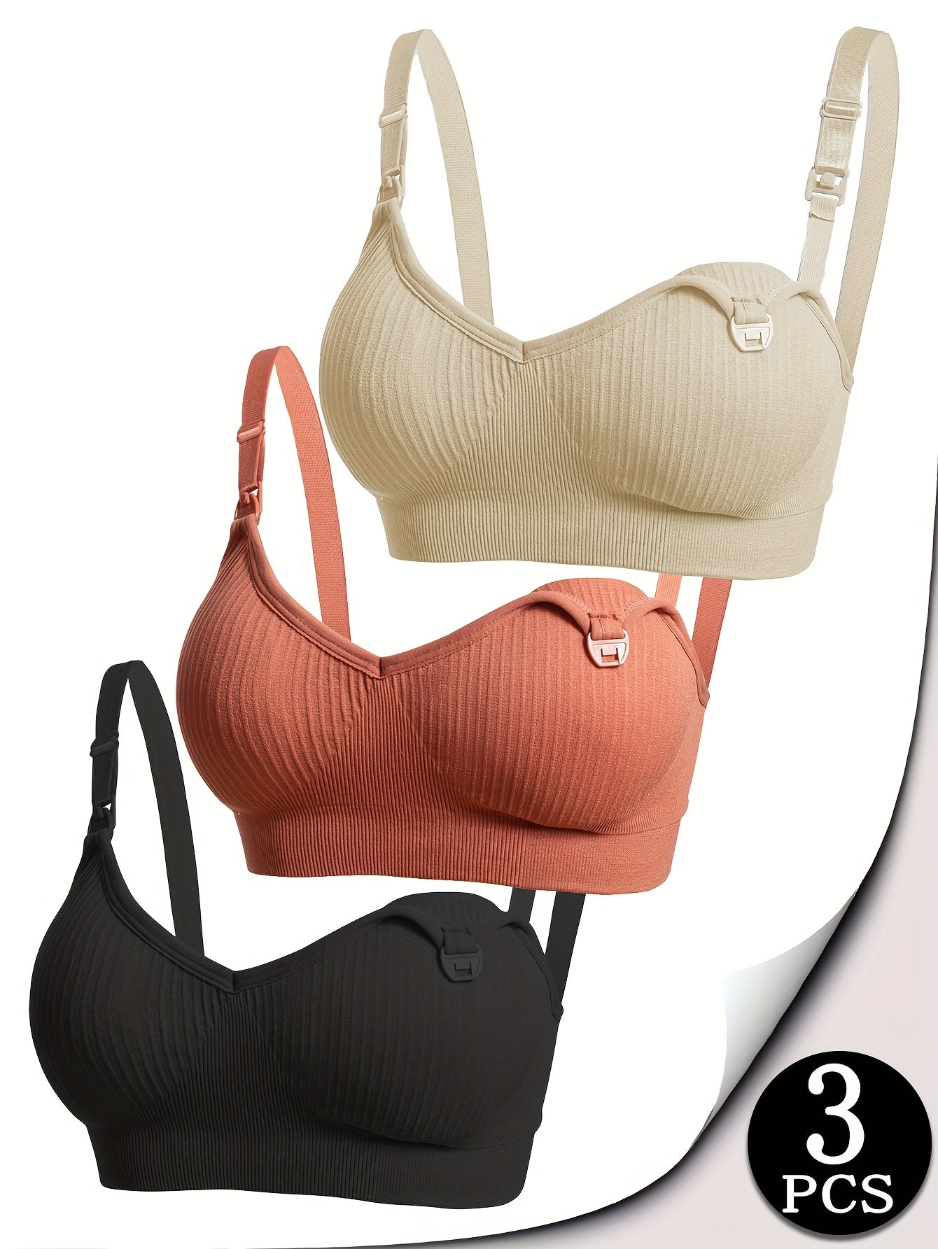 Women’s 3-Pack Nursing Bra - Breathable Daily Comfort – view 4