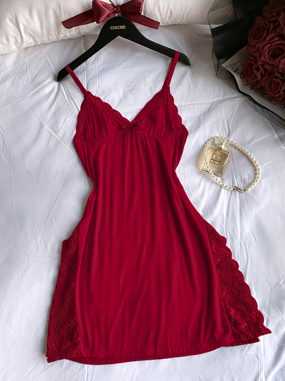 Women's 3-Piece Lace Sleepwear Set - Side-Slit Lace – view 8