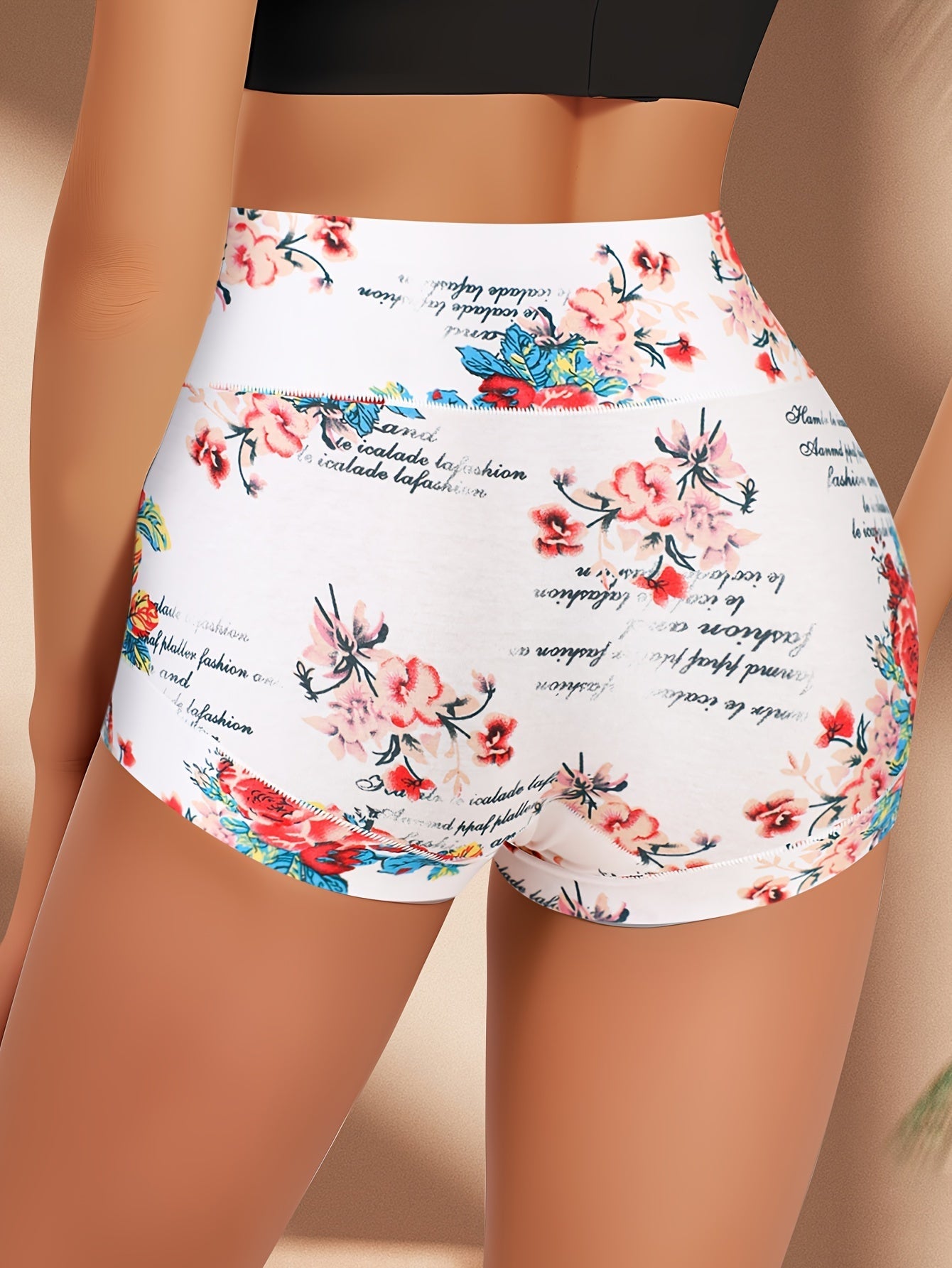 Women's 4-Pack Briefs - Floral Print Daily Comfort – view 2