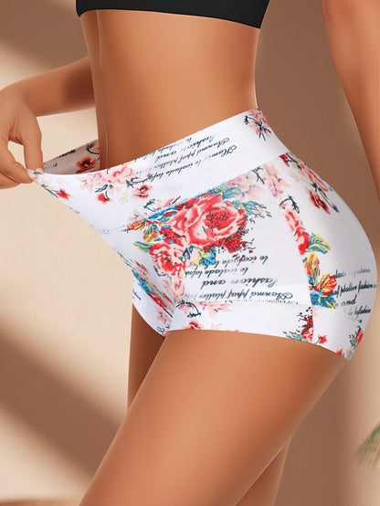 Women's 4-Pack Briefs - Floral Print Daily Comfort – view 4