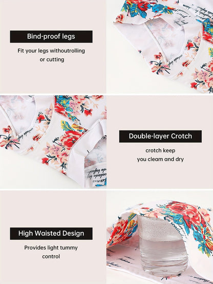 Women's 4-Pack Briefs - Floral Print Daily Comfort – view 6