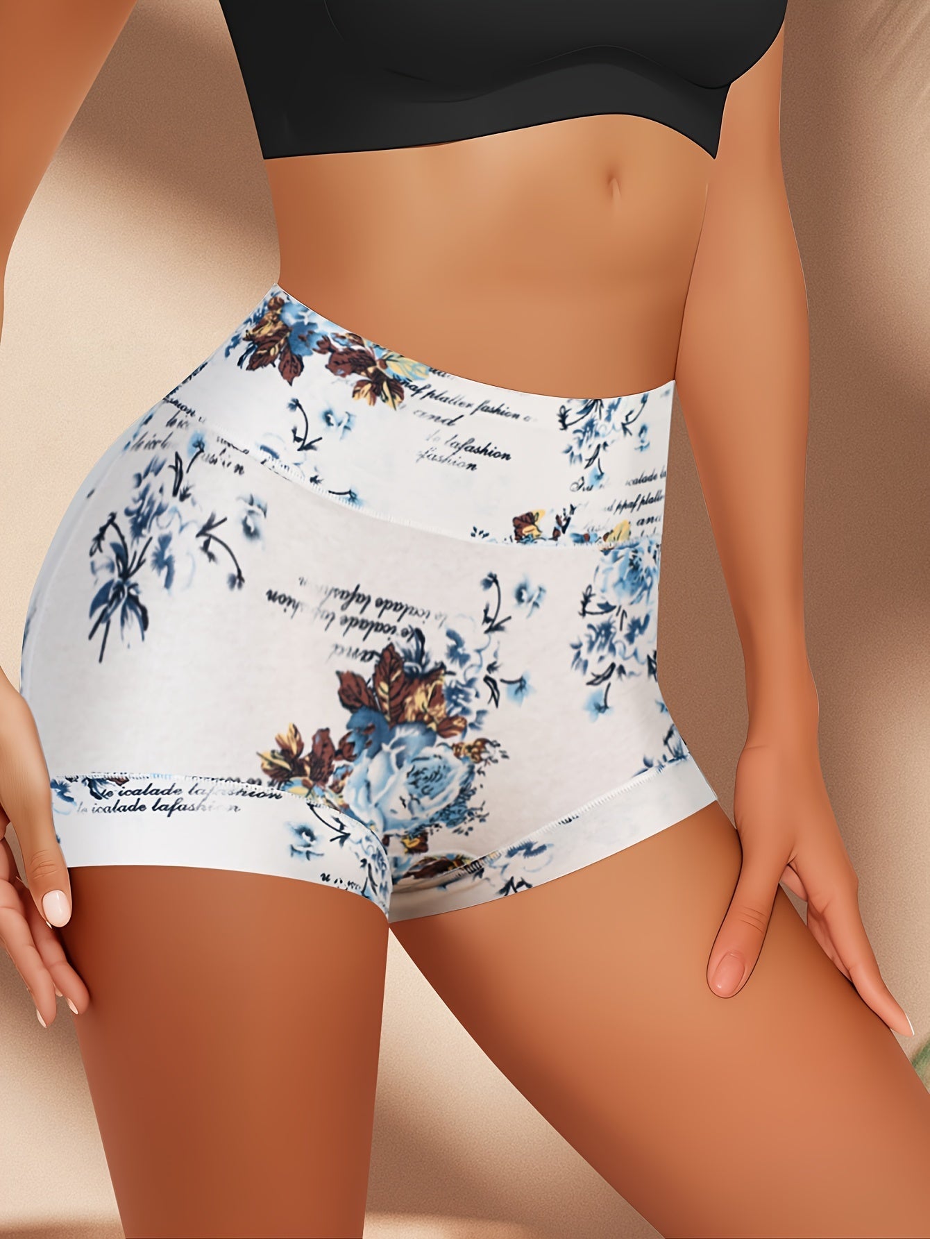 Women's 4-Pack Briefs - Floral Print Daily Comfort Mixed colors – view 5