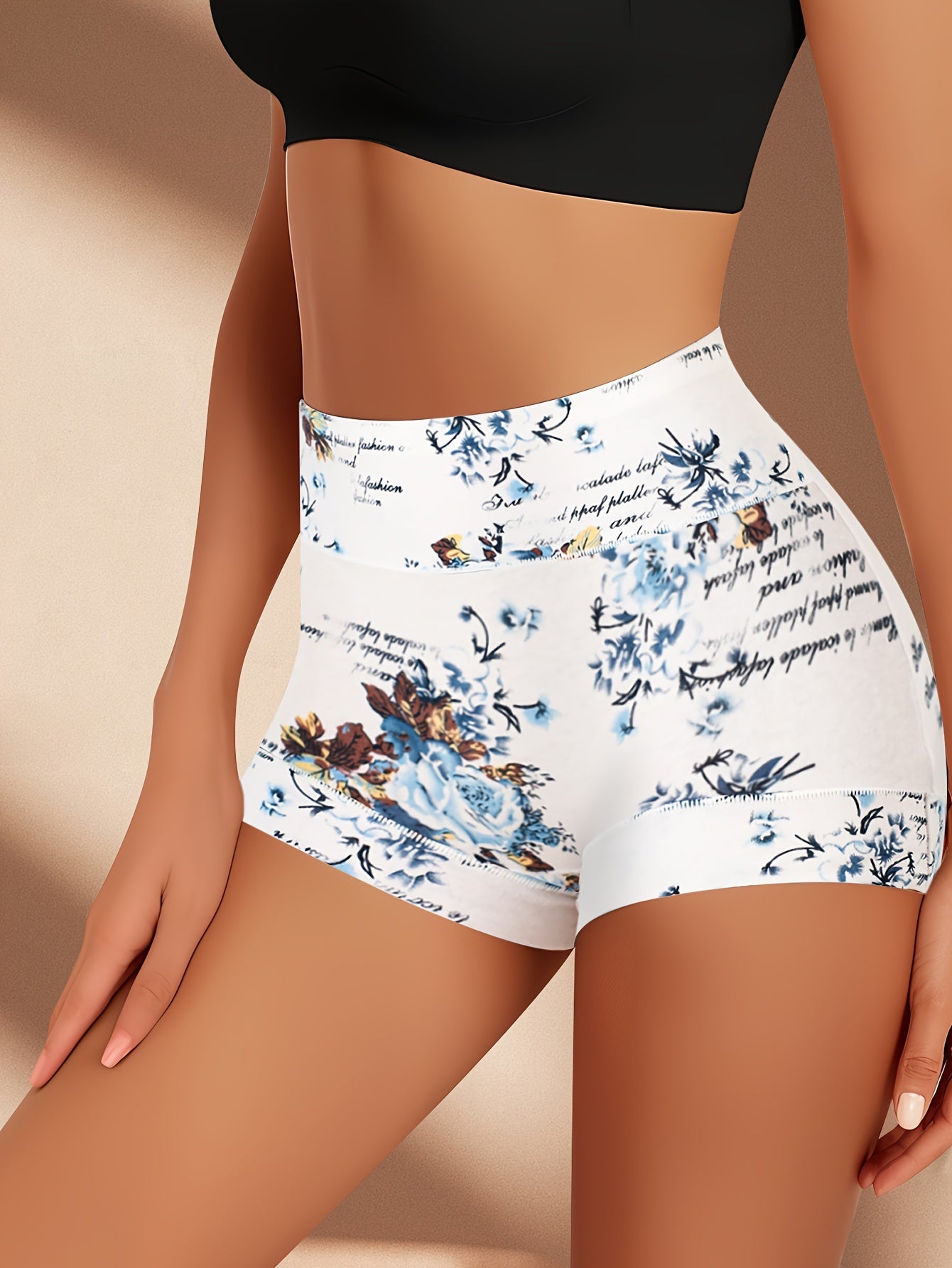Women's 4-Pack Briefs - Floral Print Daily Comfort Mixed colors – view 10