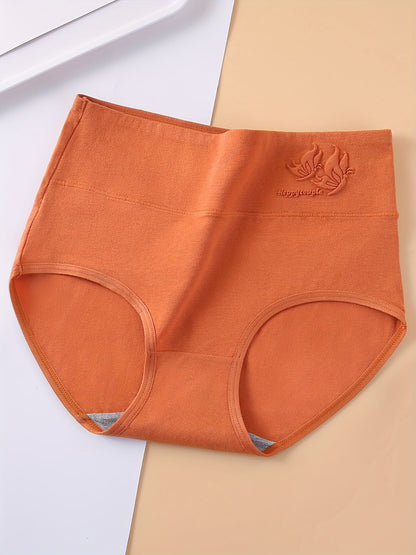 Women's 4-Pack High-Waist Briefs - Butterfly Print Everyday Comfort – view 3