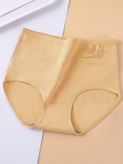 Women's 4-Pack High-Waist Briefs - Butterfly Print Everyday Comfort – view 4
