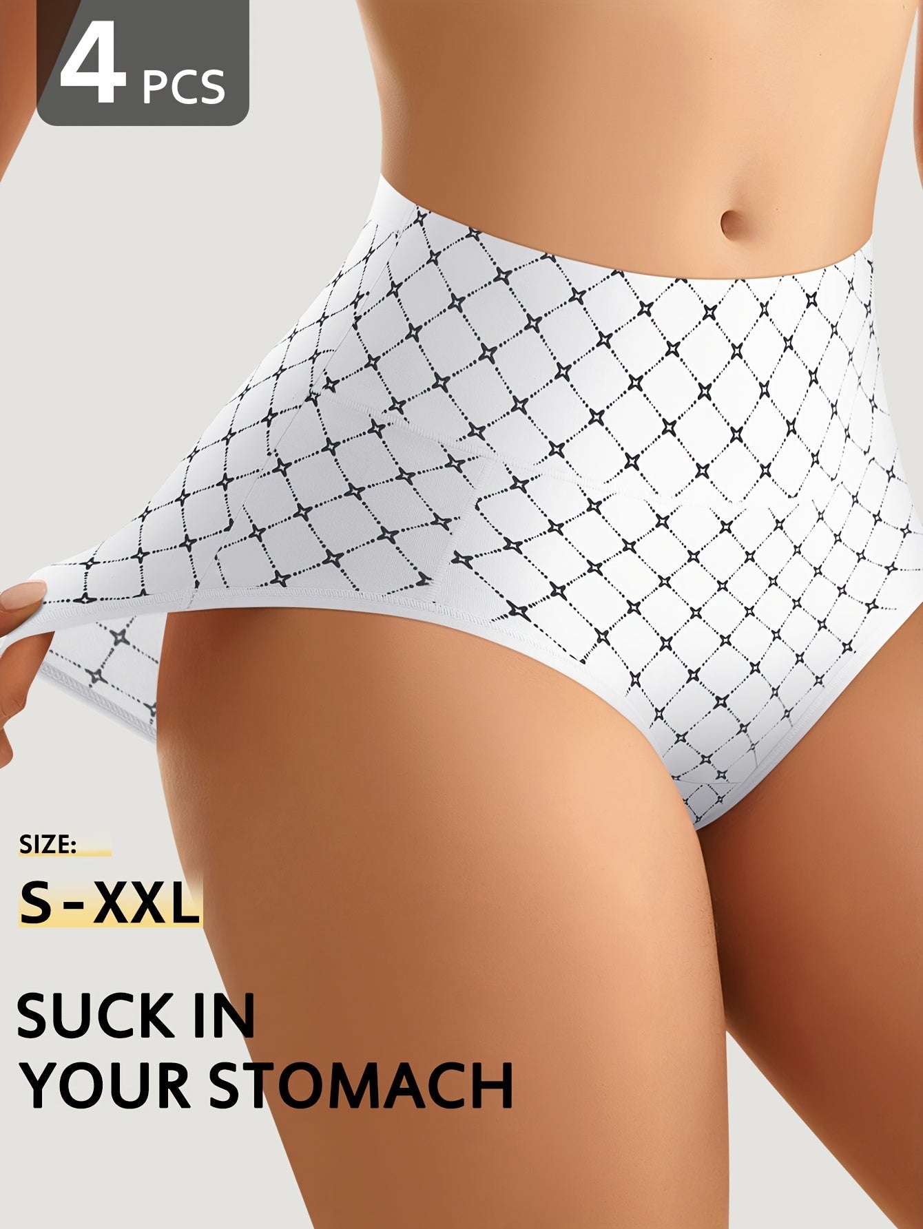 Women's 4-Pack High-Waist Briefs - Soft Everyday Comfort – view 3