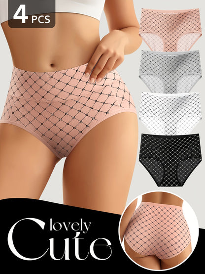Women's 4-Pack High-Waist Briefs - Soft Everyday Comfort – view 5