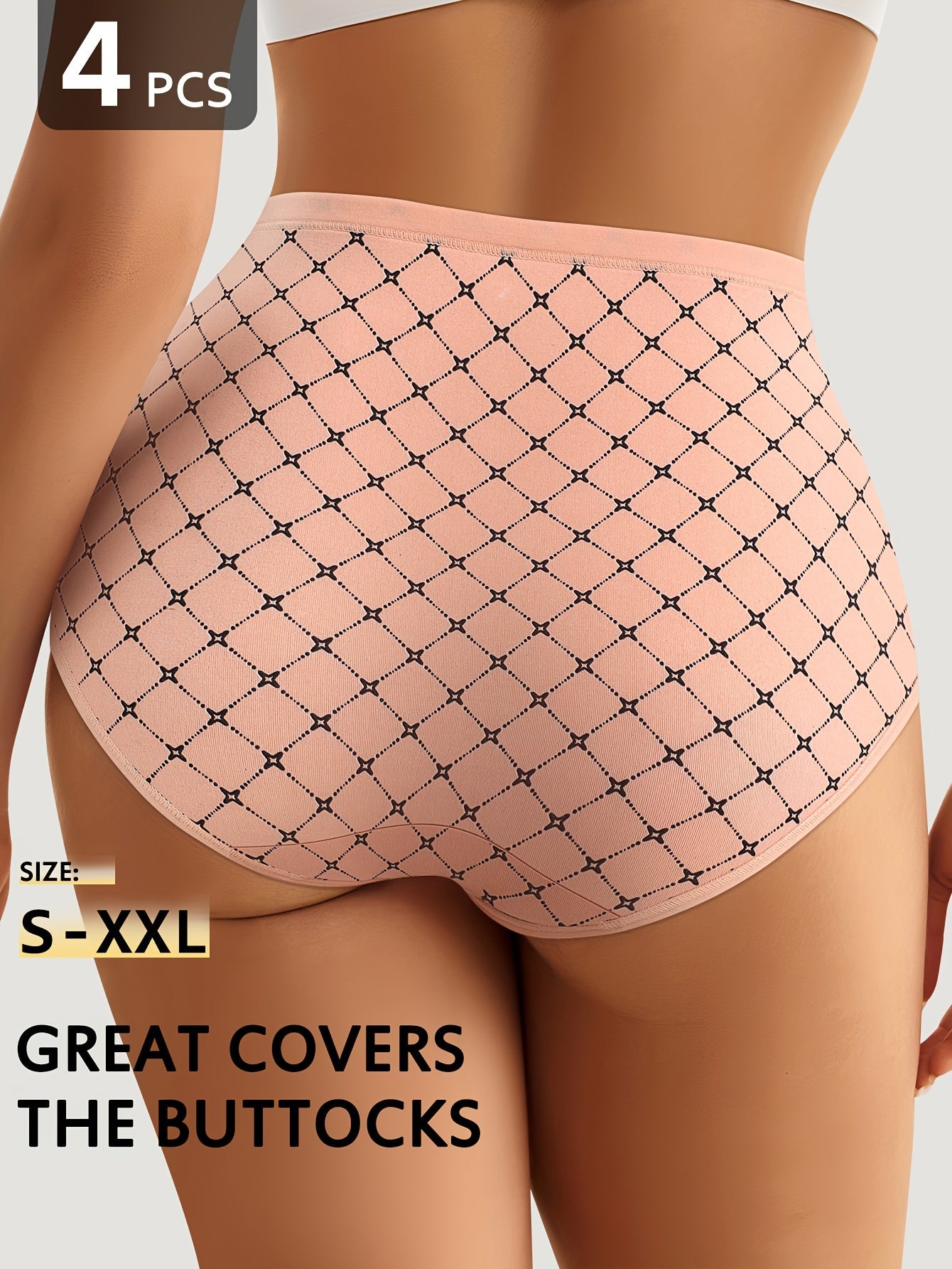 Women's 4-Pack High-Waist Briefs - Soft Everyday Comfort – view 6